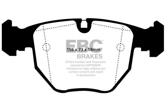 BMW M5 E39 EBC Bremsen Gelbe Bremsbeläge vorne