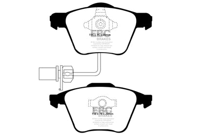 AUDI S4 B6 EBC Bremsen Gelbe Bremsbeläge vorne