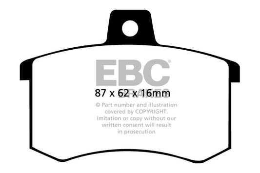 AUDI S2 B3 EBC Bremsen Gelbe Bremsbeläge hinten