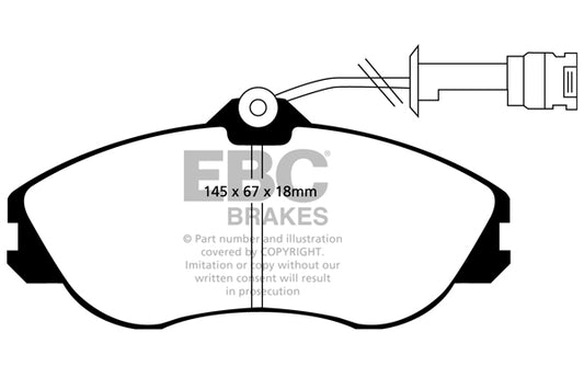 AUDI S2 B3 EBC Bremsen Gelbe Bremsbeläge vorne