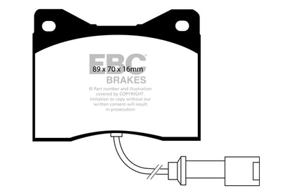 BMW M5 E28 3.5 85-88 286 PS EBC Bremsen Gelbe Bremsbeläge vorne