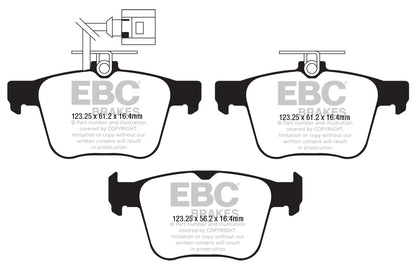 AUDI RSQ3 F3 400 PS Ebc-Bremsen Gelbe Bremsbeläge hinten