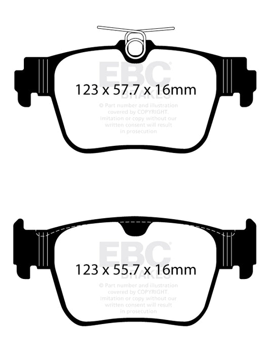 AUDI S3 8Y EBC Bremsen Gelbe Bremsbeläge hinten