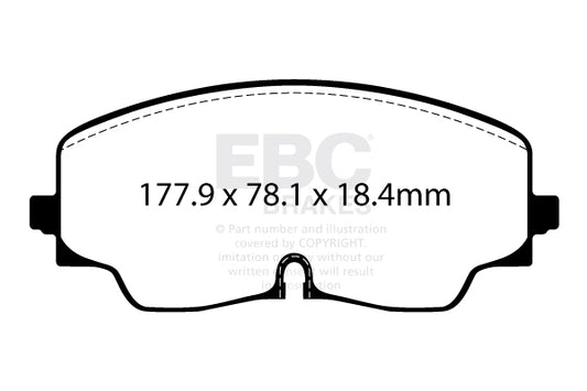 AUDI S3 8Y 2025- Ebc-Bremsen Gelbe Bremsbeläge vorne