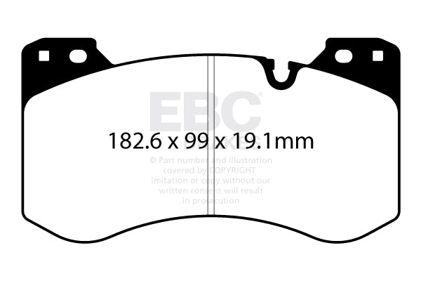 BMW M2 G87 476 hp Ebc brakes Yellow front brake pads DP42454R