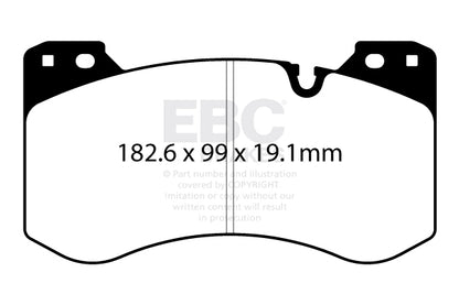 BMW M2 G87 476 hp Ebc brakes Yellow front brake pads DP42454R
