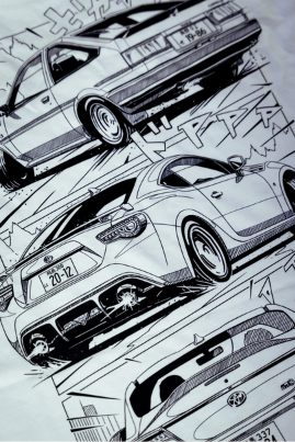 T-shirt Petrolheart hachiroku