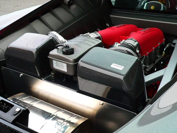Système d’admission en fibre de carbone GruppeM pour Ferrari F430