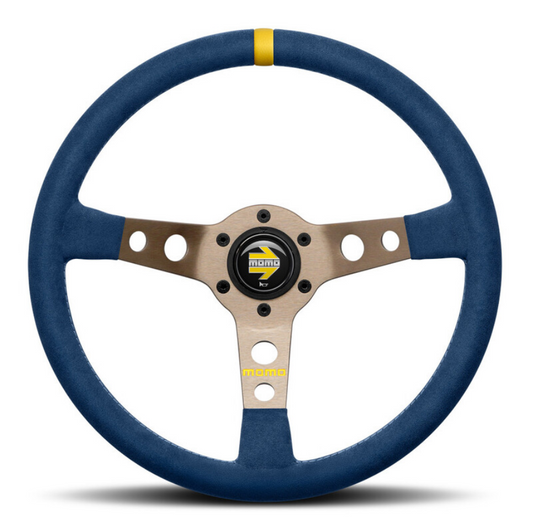 MOMO Mod. 07 Steering Wheel Blue Microfiber 350mm