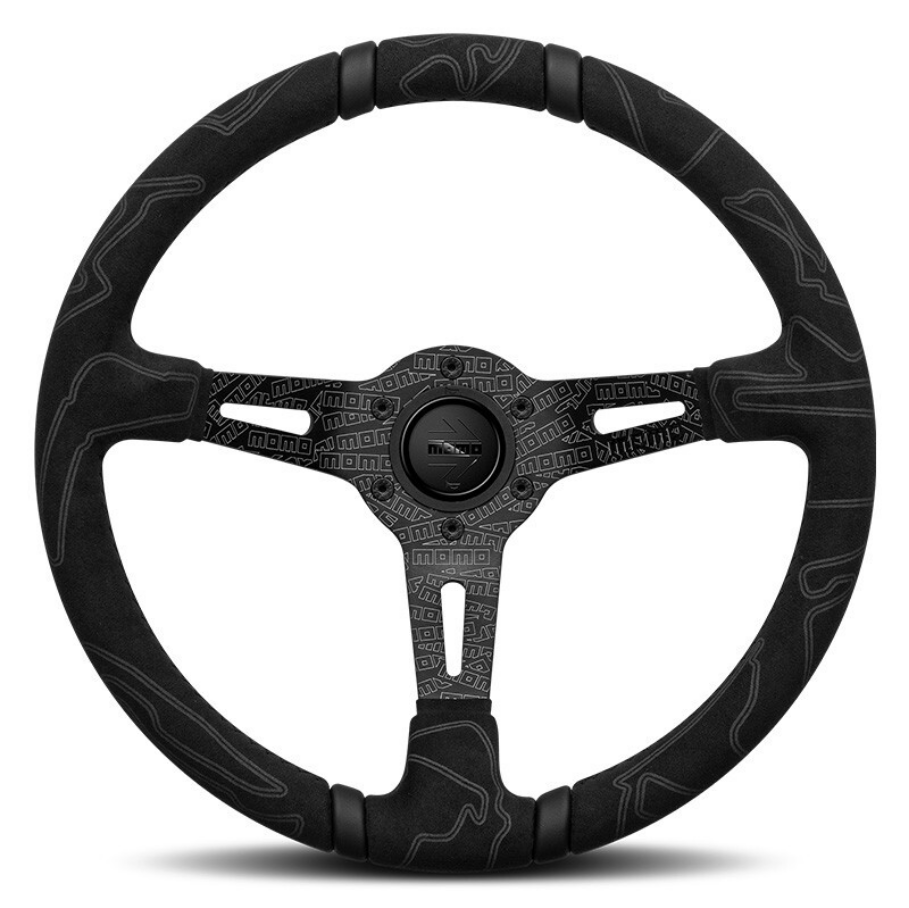MOMO Ultra Black Edition Steering Wheel 350mm 90mm Dish