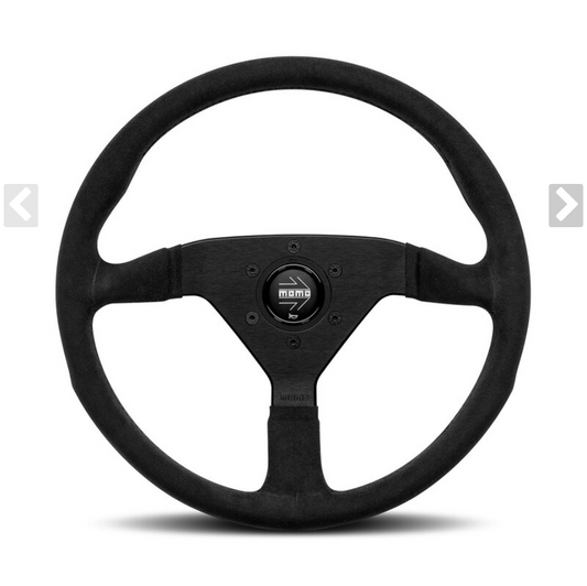 MOMO Montecarlo Steering Wheel Black Microfiber 350mm