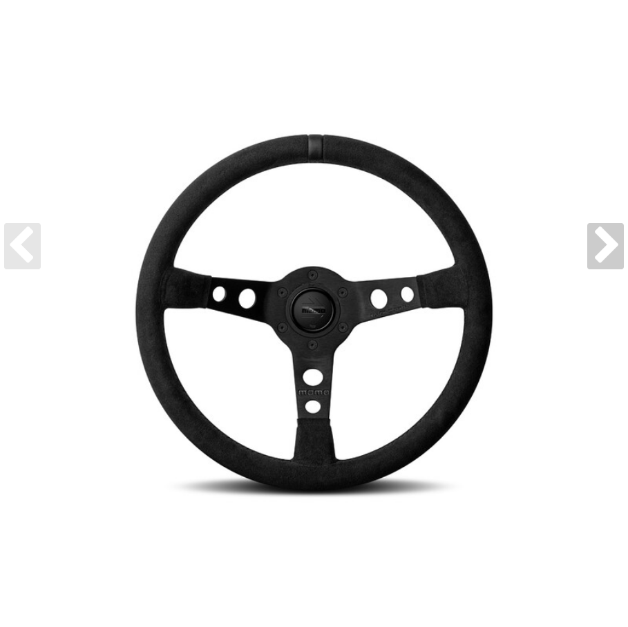 MOMO Mod. 07 Black Edition Steering Wheel 350mm 72mm Dish