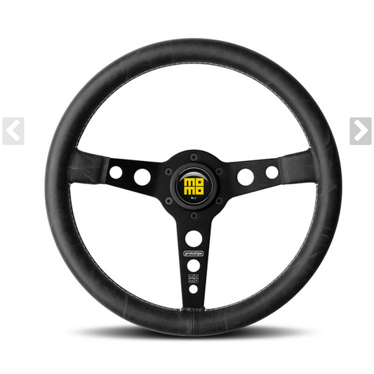 MOMO Prototipo Heritage Steering Wheel Black Leather 350mm
