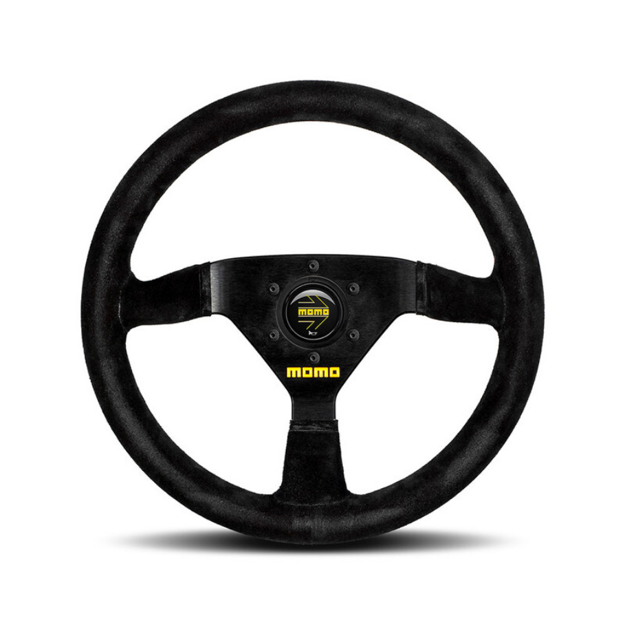 MOMO Mod. 69 Steering Wheel Black Suede 350mm 39mm Dish