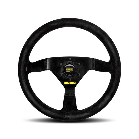 MOMO Mod. 69 Steering Wheel Black Suede 350mm 39mm Dish