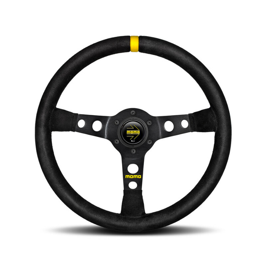 MOMO Mod. 07 Steering Wheel Black Suede 350mm 72mm Dish