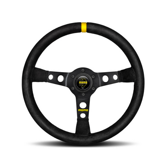 MOMO Mod. 07 Steering Wheel Black Suede 350mm 72mm Dish