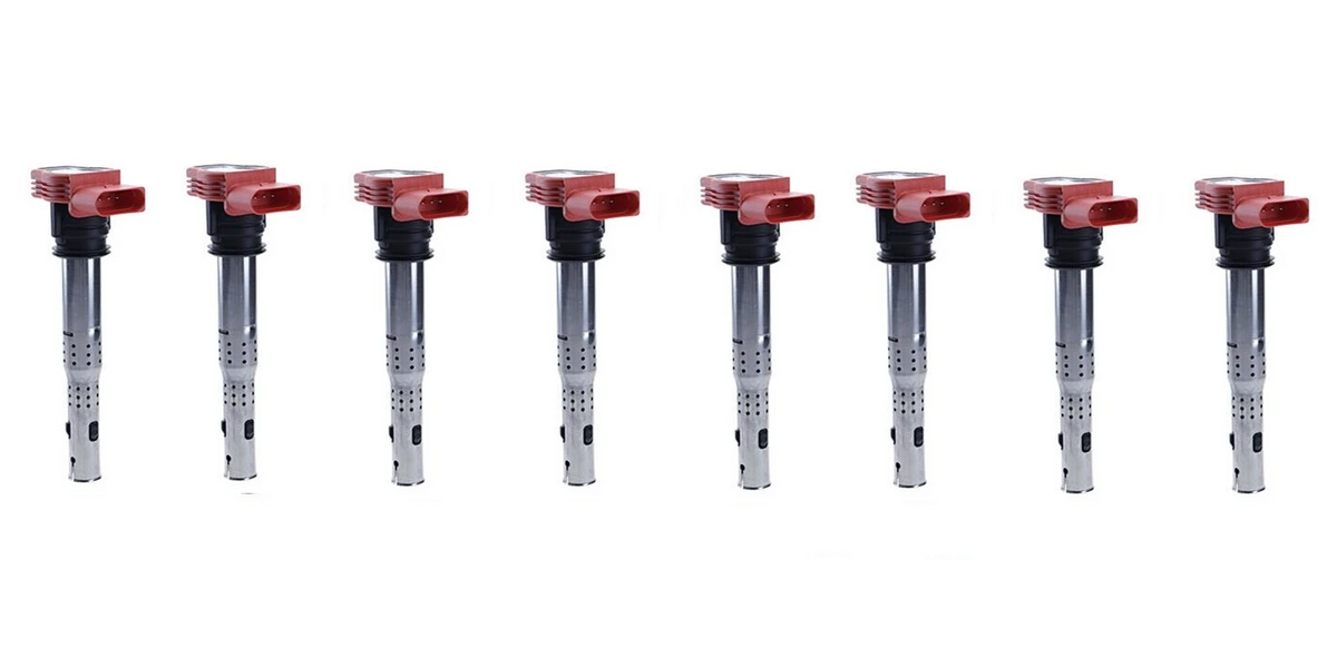 Bobinas de encendido rojas NGK U5014 para Audi R8 Audi RS4 B7
