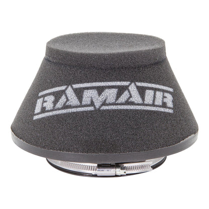Ramair Cone air filter - Universal - 100mm ID Neck - Offset - Length 107mm