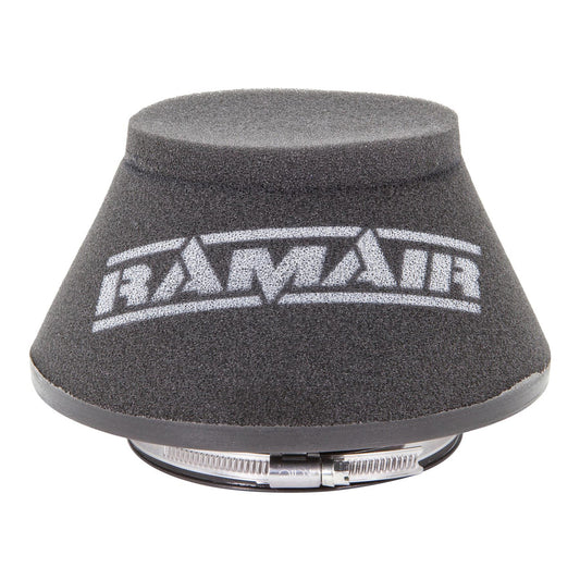 Ramair Cone air filter - Universal - 100mm ID Neck - Offset - Length 107mm