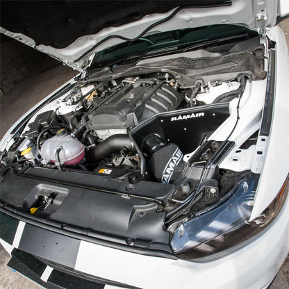 Ramair Foam Air Filter Heat Shield Hard Pipe Induction Kit Ford Mustang 2.3 Ecoboost Jet Stream - Blck hose
