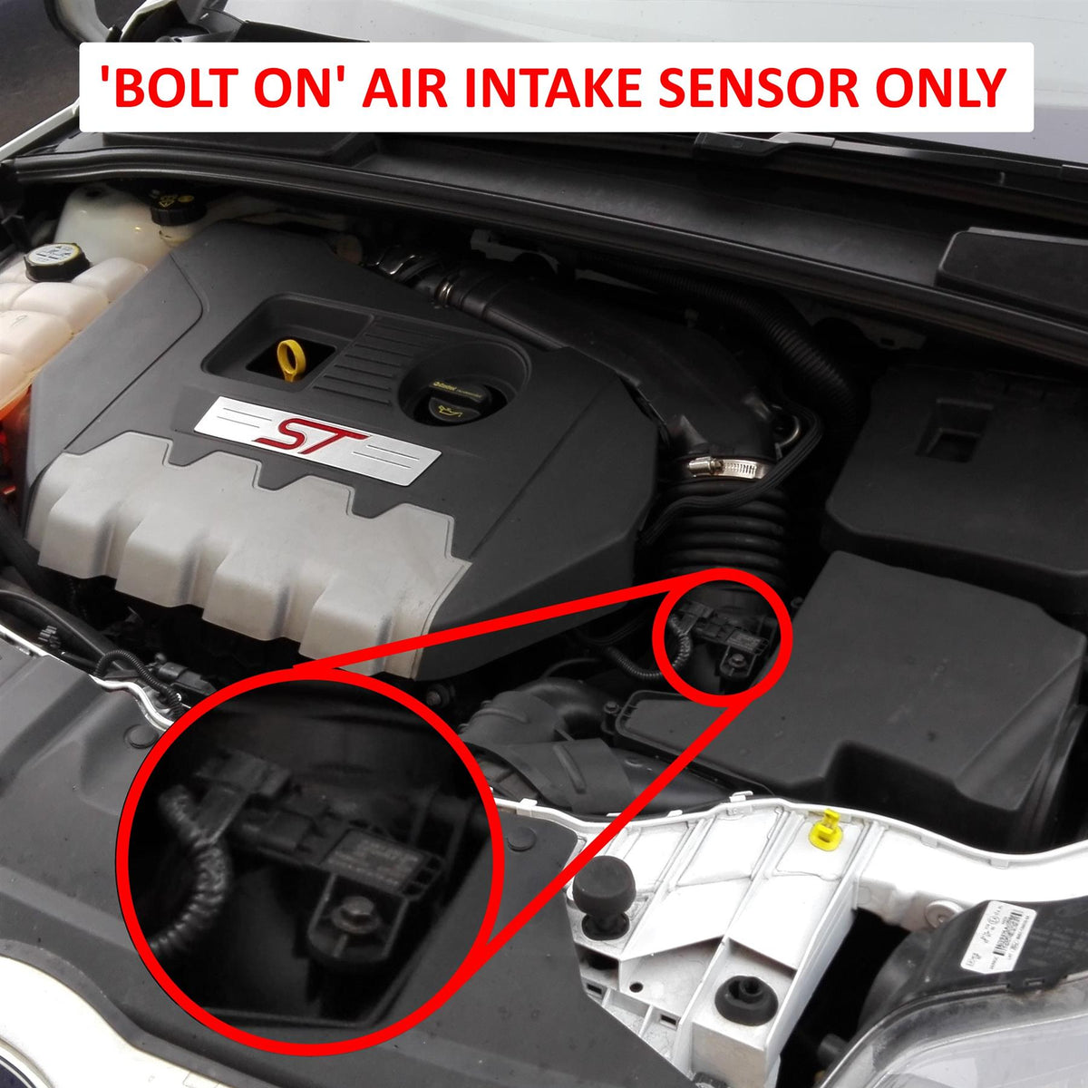 Ramair Air Filter Heat Shield Crossover Hard Pipe Induction Kit Ford Focus ST 250 MK3 2.0T 2015 onwards