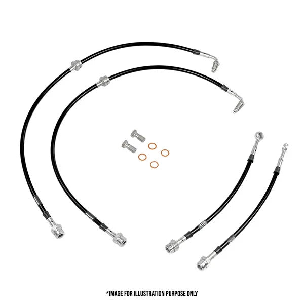 Braided Brake Hose Lines Kit Goodridge Abarth 500