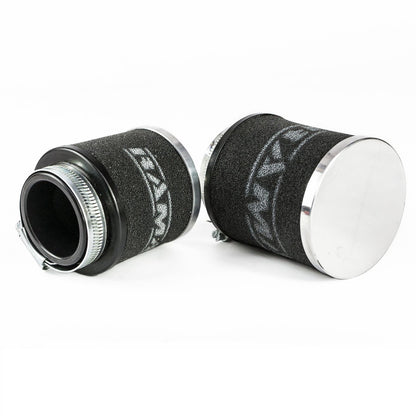 Ramair Chrome Cap Motorcycle Pod Air Filter - 52mm ID Neck - MC-007