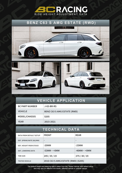 Bc Racing BR RS Coilovers Mercedes c-class s205 c63 s amg rwd (15-21)