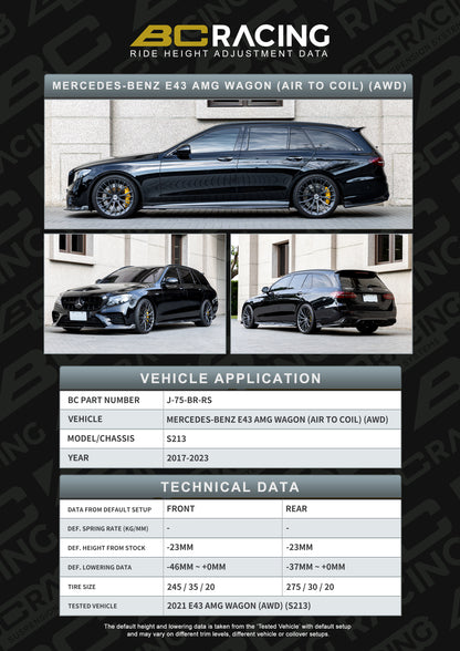 Bc Racing BR RS Coilovers Mercedes e-class s213 e43 amg wagon awd (17-23) (air to coil)