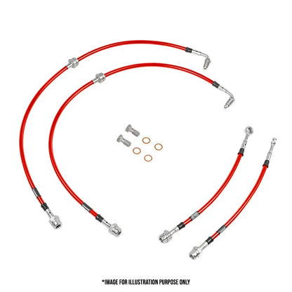 Braided Brake Hose Lines Kit Goodridge Abarth 500
