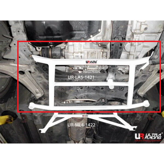 Mitsubishi Lancer Evo 10 Ultra Racing verstevigingsbeugel voor het voorste subframe, 5-punts