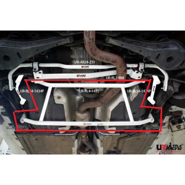 Audi TT 8J Quattro Ultra Racing 4 Points Rear Lower Member Brace