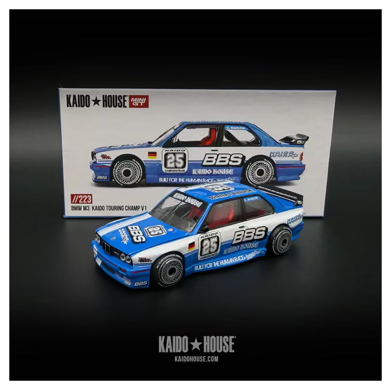 Mini GT x Kaido House 1/64 BMW M3 E30 Kaido Works BBS Touring Champ