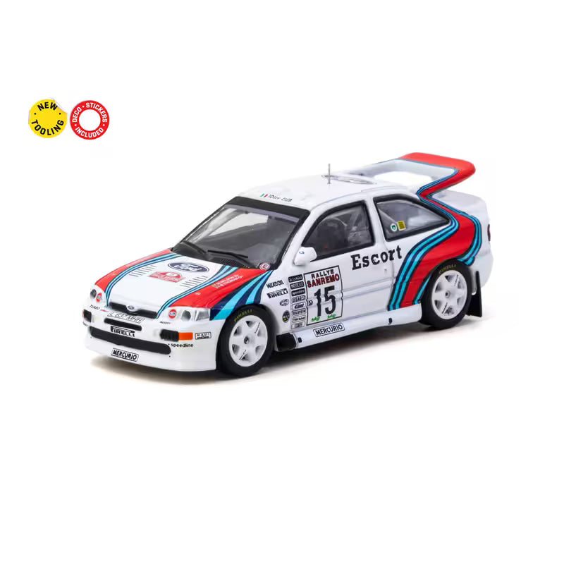 Tarmac Works 1/64 - Ford Escort RS Cosworth WRC - Rallye Sanremo 1994 | M. Wilson / B. Thomas