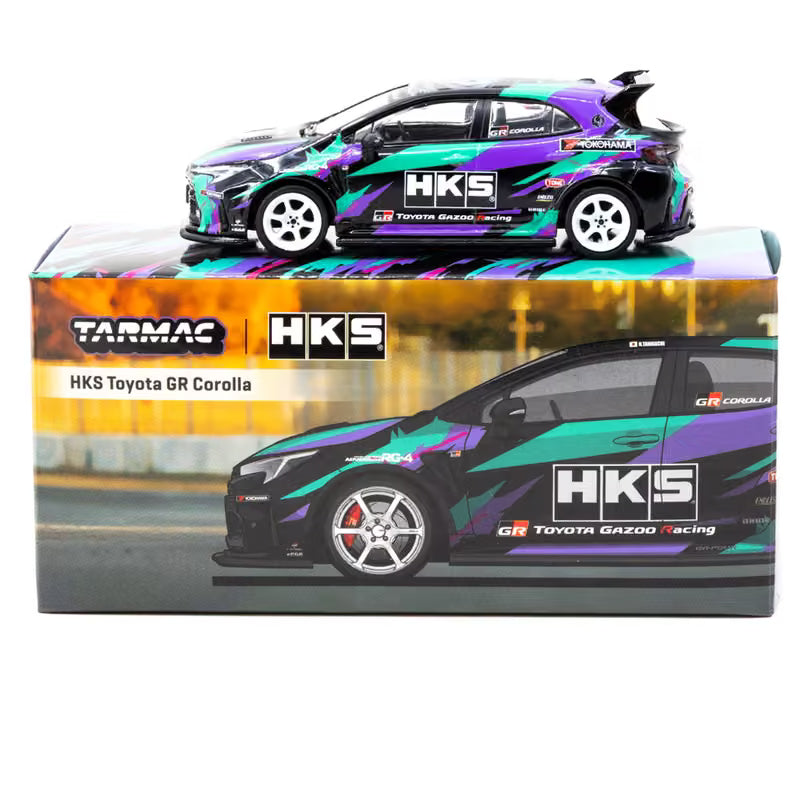 Tarmac Works 1/64 - HKS Toyota GR Corolla | Black