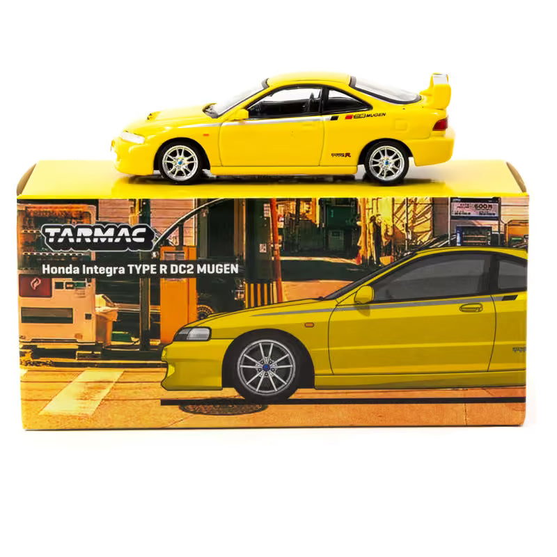 Tarmac Works 1/64 - Honda Integra Type R DC2 Mugen - Sunlight Yellow