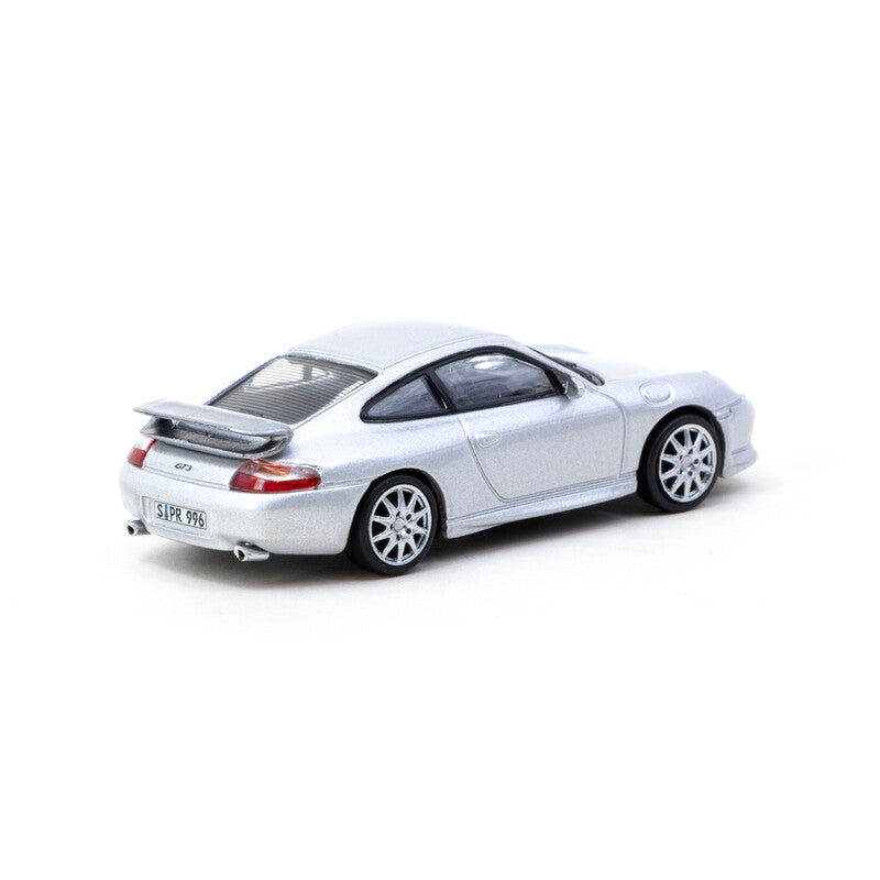 Tarmac Works 1/64 - Porsche 911 GT3 type 996 - Silver