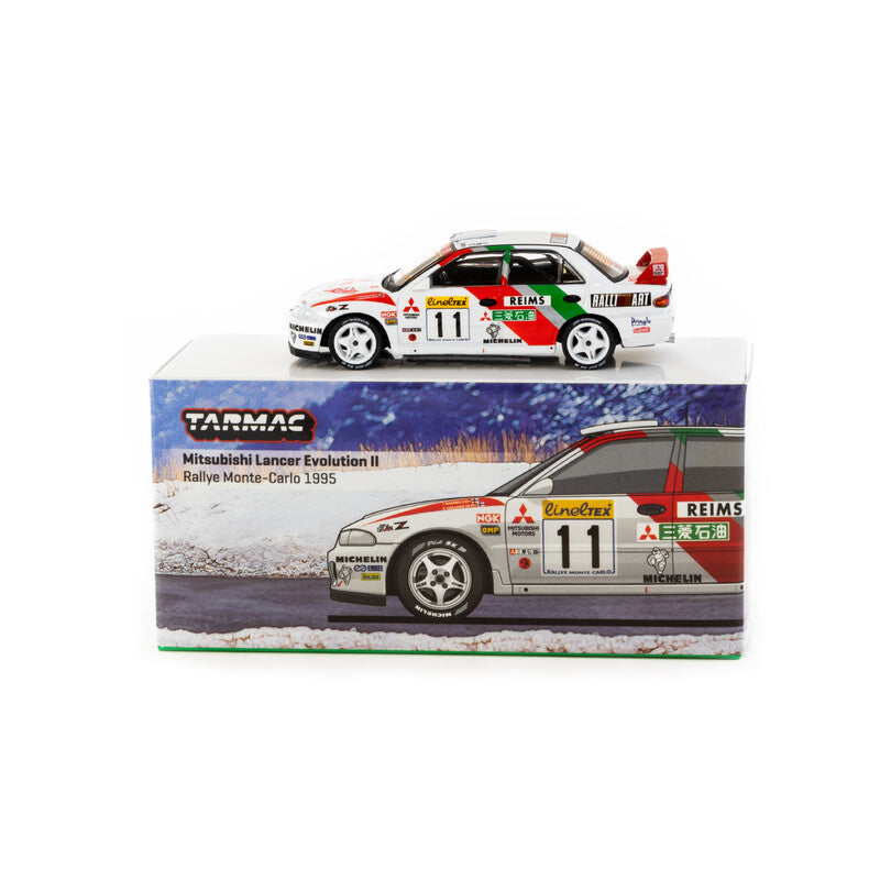 Tarmac Works 1/64 - Mitsubishi Lancer Evolution II | Rally of Monte Carlo 1995