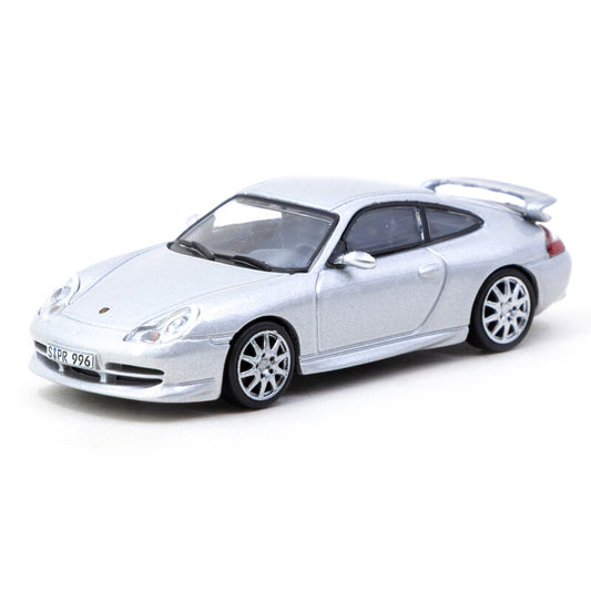 Tarmac Works 1/64 - Porsche 911 GT3 type 996 - Silver